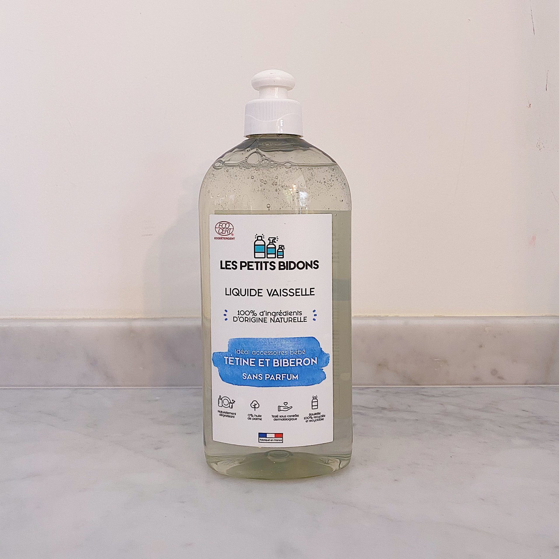 Liquide Vaisselle Sans Parfum 100% Naturel et Biodégradable